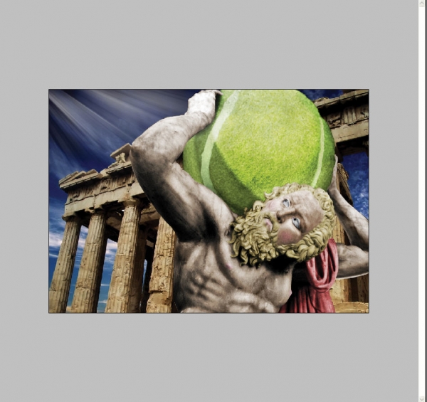 Creation of Atlas and the Tennis Ball: Step 19